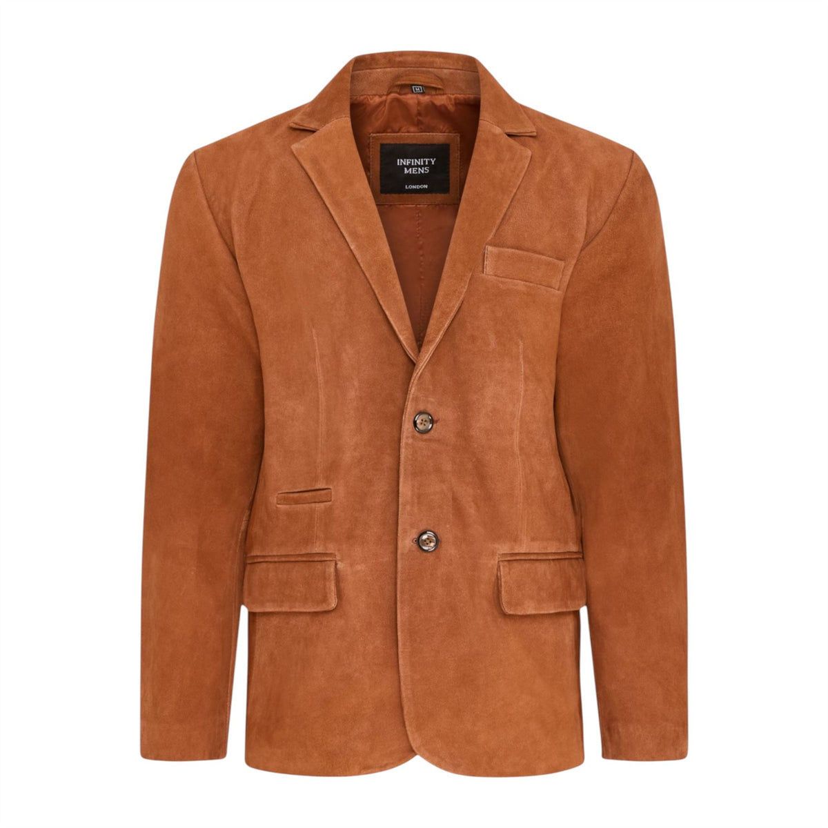 Mens Slim Goat Suede Italian Blazer Jacket-Somero
