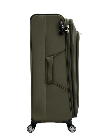 Centreville Large Soft Shell Suitcase in Khaki