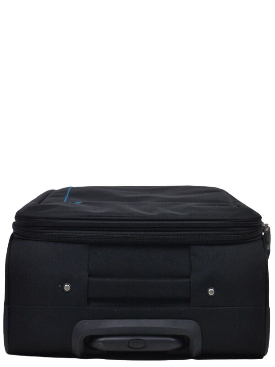 Carrollton Large Soft Shell Suitcase in Black