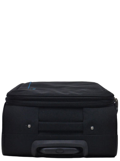 Carrollton Large Soft Shell Suitcase in Black