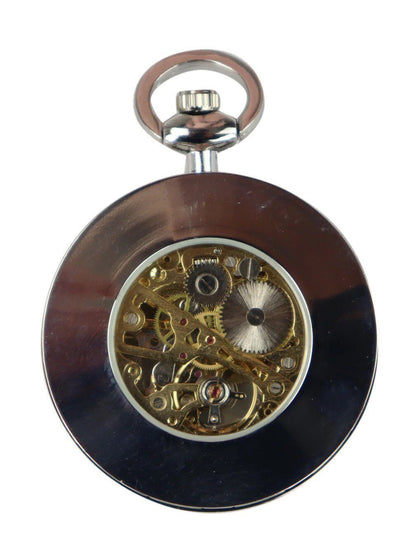 Silver Pocket Watch Mechanical Peaky Blinders Hunter Automatic