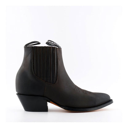 Grinders Unisex Brown Western Ankle Boots- Maverick