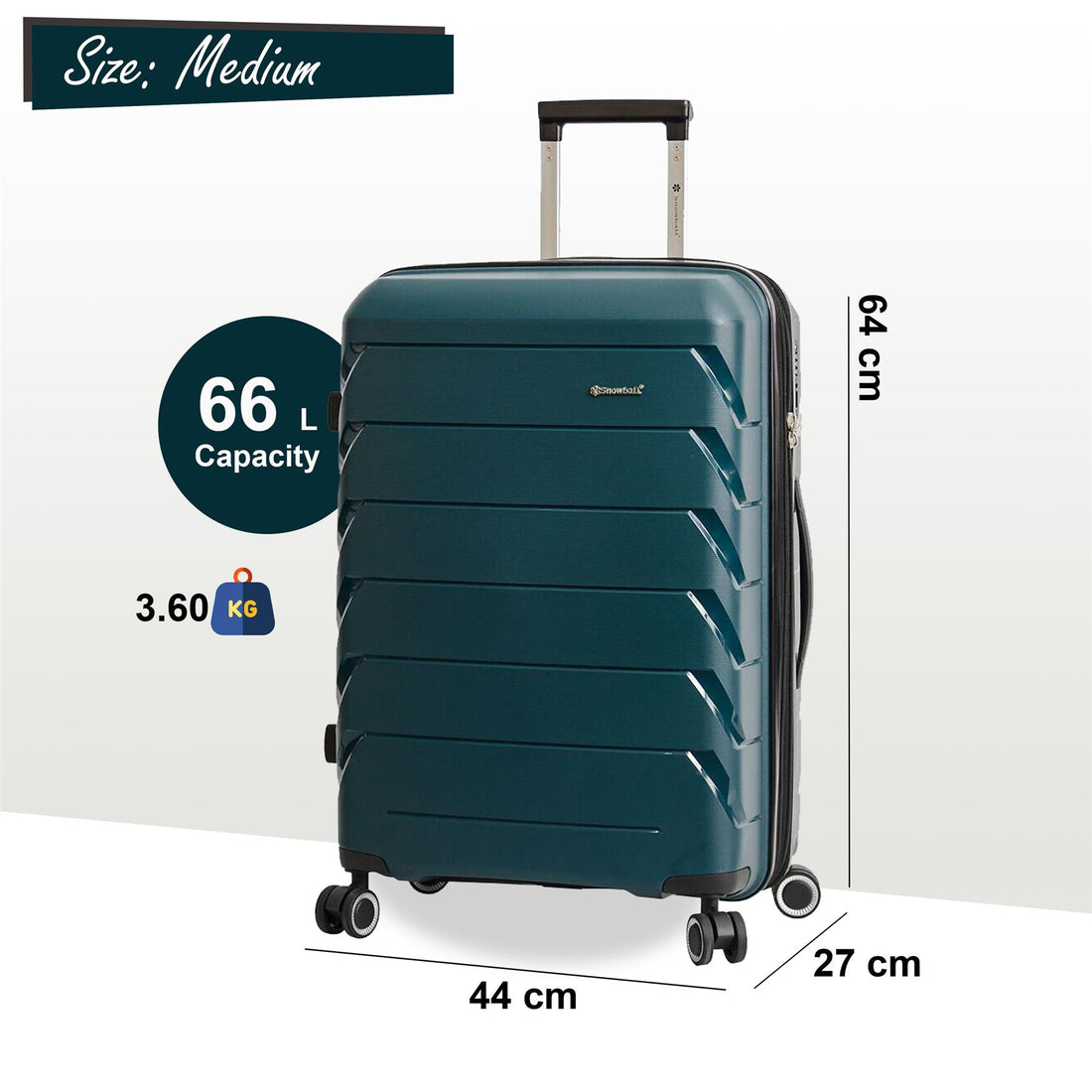Camden Medium Hard Shell Suitcase in Green