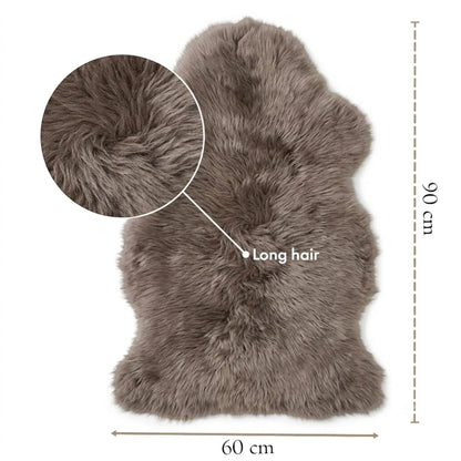Genuine Sheepskin Natural Silky Soft Fluffy Real Wool Rug