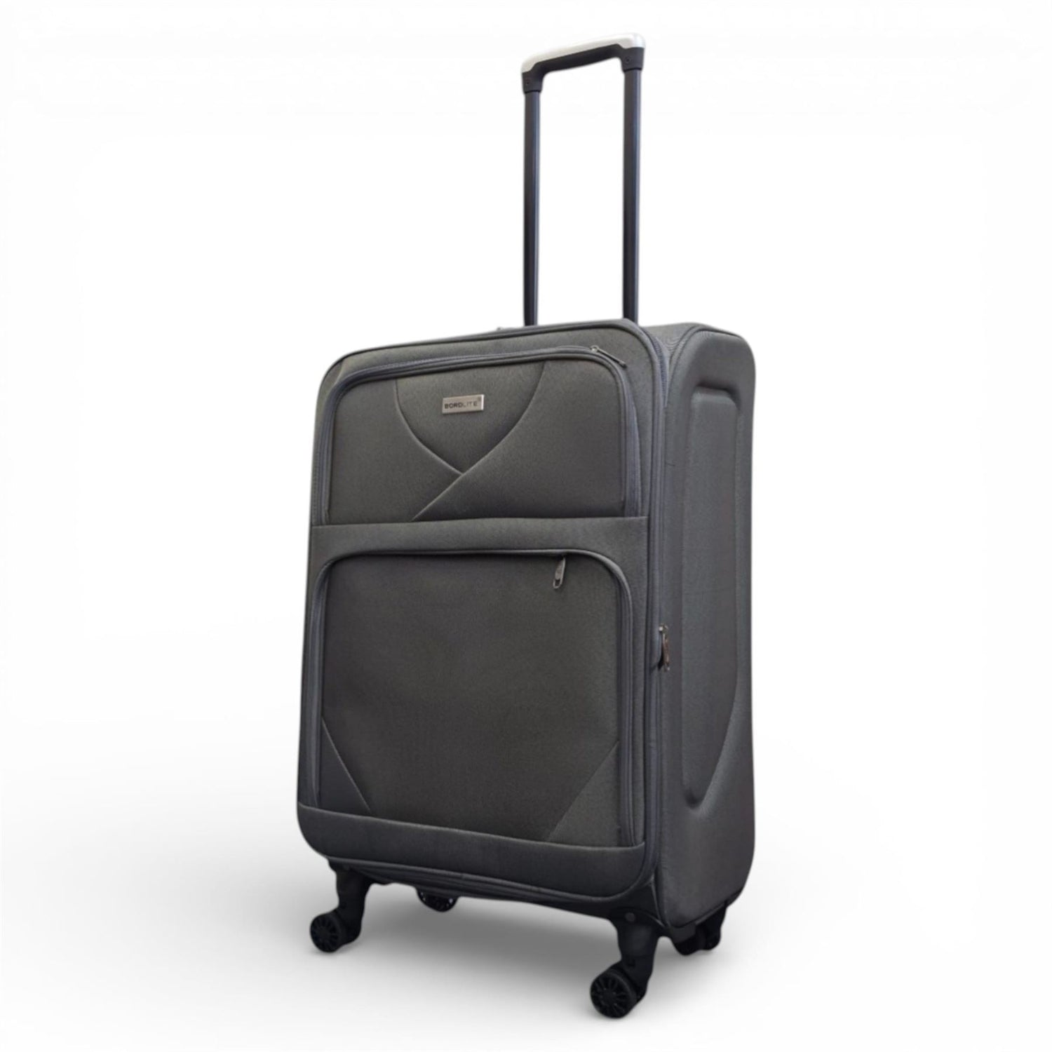Nagoya Medium Soft Shell Suitcase in Grey