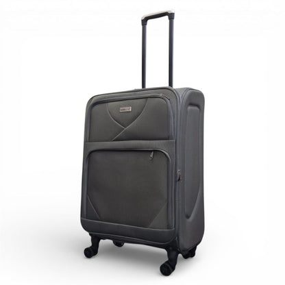 Nagoya Medium Soft Shell Suitcase in Grey