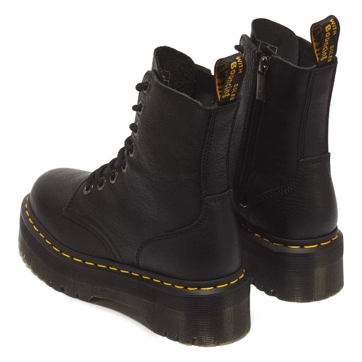 Dr Martens  Jadon III Black Soft Leather Platform Boots -26378001