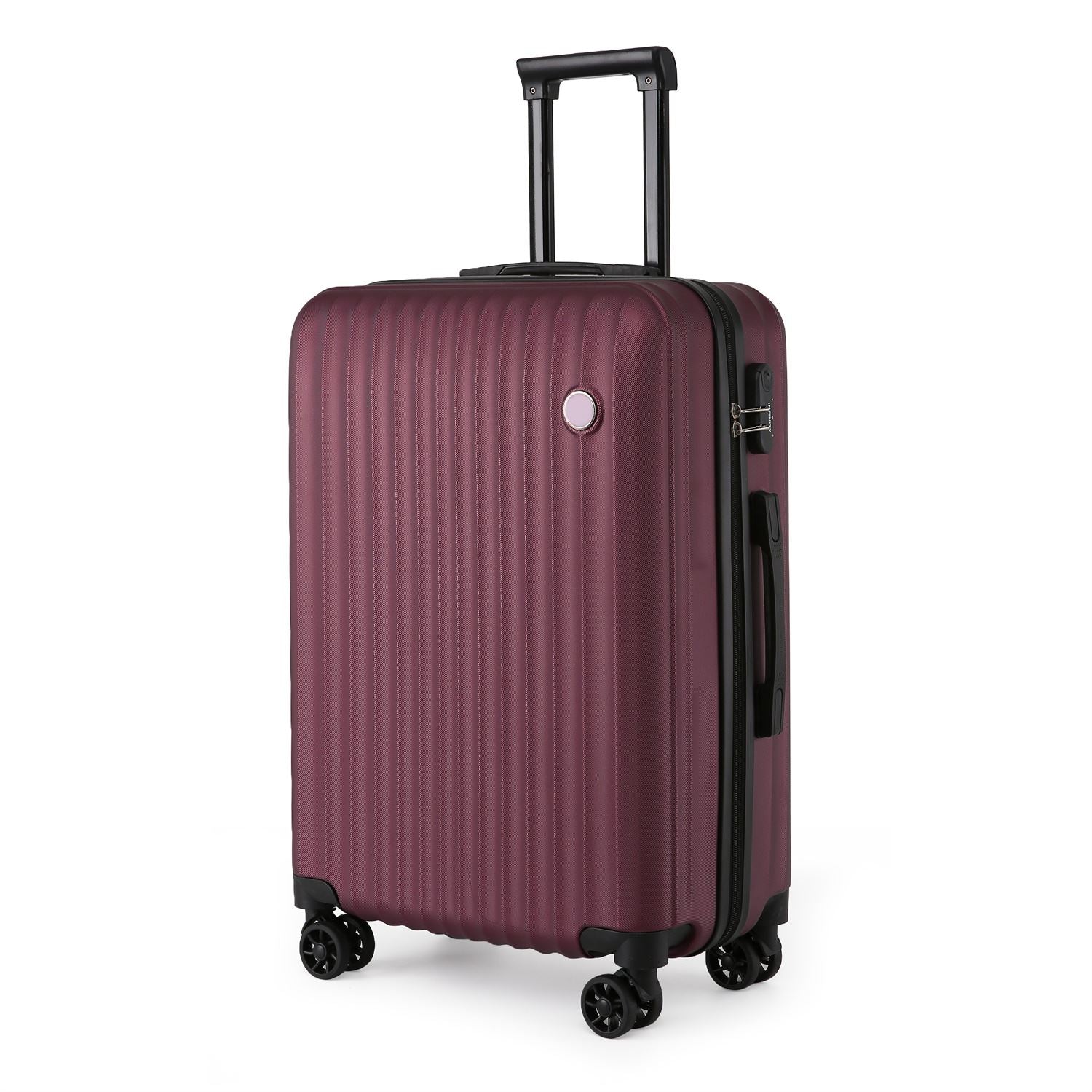 Edmonton Medium Hard Shell Suitcase in Burgundy