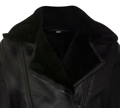 Womens Warmer B3 Sheepskin Flying Jacket-Ramsey