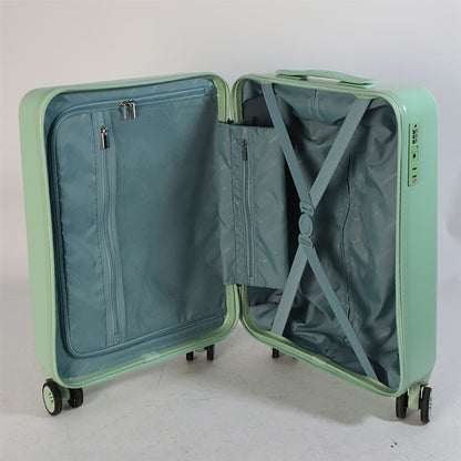 Hard Shell Cabin 44 x 22 x 38 cm Green TSA Secure Luggage Suitcase Suitable for Easyjet, Ryanair