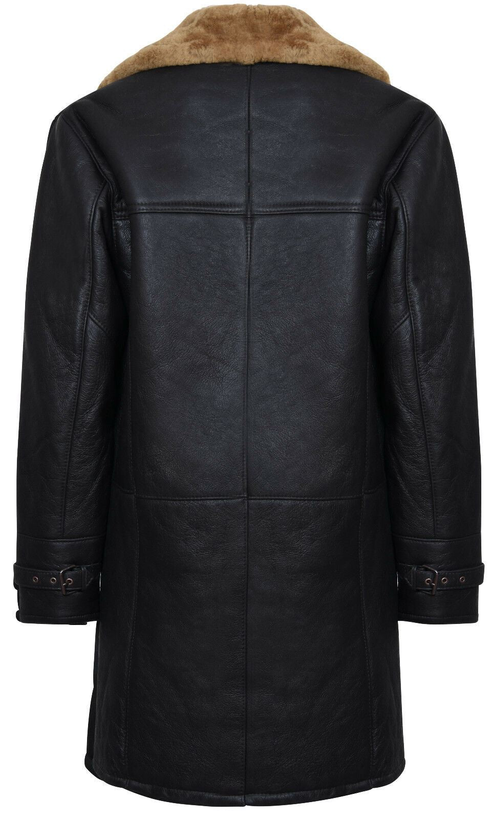 Black crombie coat mens best sale