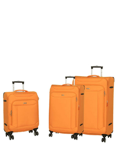 Centreville Set of 3 Soft Shell Suitcase in Yellow