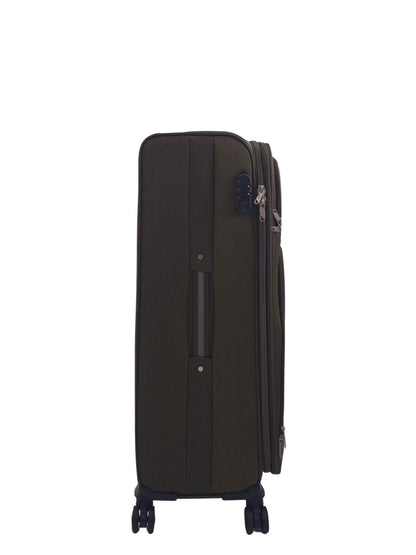 Ashland Large Soft Shell Suitcase in Khaki