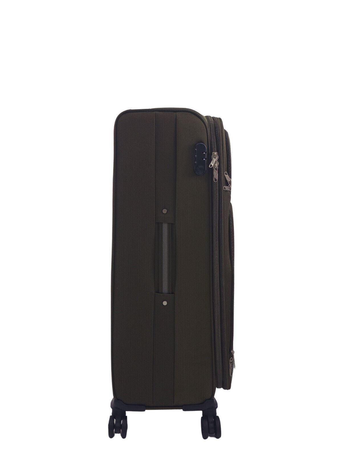 Ashland Large Soft Shell Suitcase in Khaki