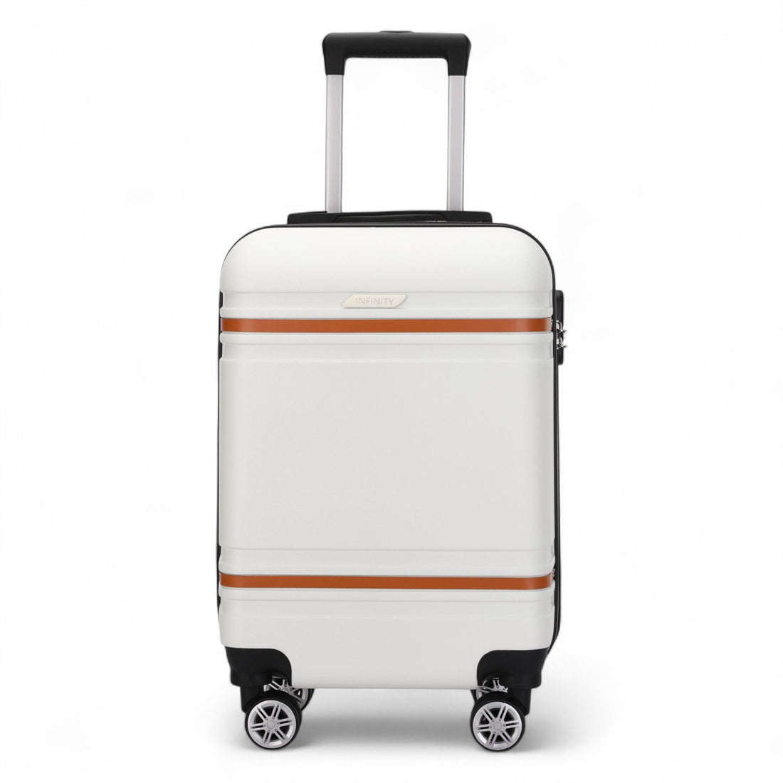 Calgary Cabin Hard Shell Suitcase in Cream White