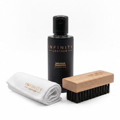 Sneaker Shampoo, Nylon Brush &amp; Glove Shoe Cleaning Kit