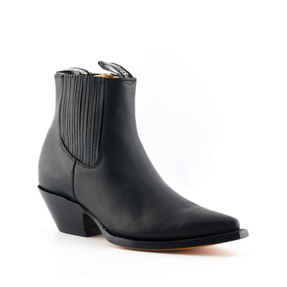 Grinders Unisex Black Western Chelsea Boots- Mustang