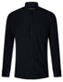 Mens Club Collar Black Shirt 1920s Peaky Blinders With Bar Poplin Pin Smart - Upperclass Fashions 