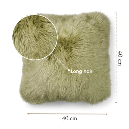 Genuine Sheepskin  40x40cm Real Wool Single Sided Cushion