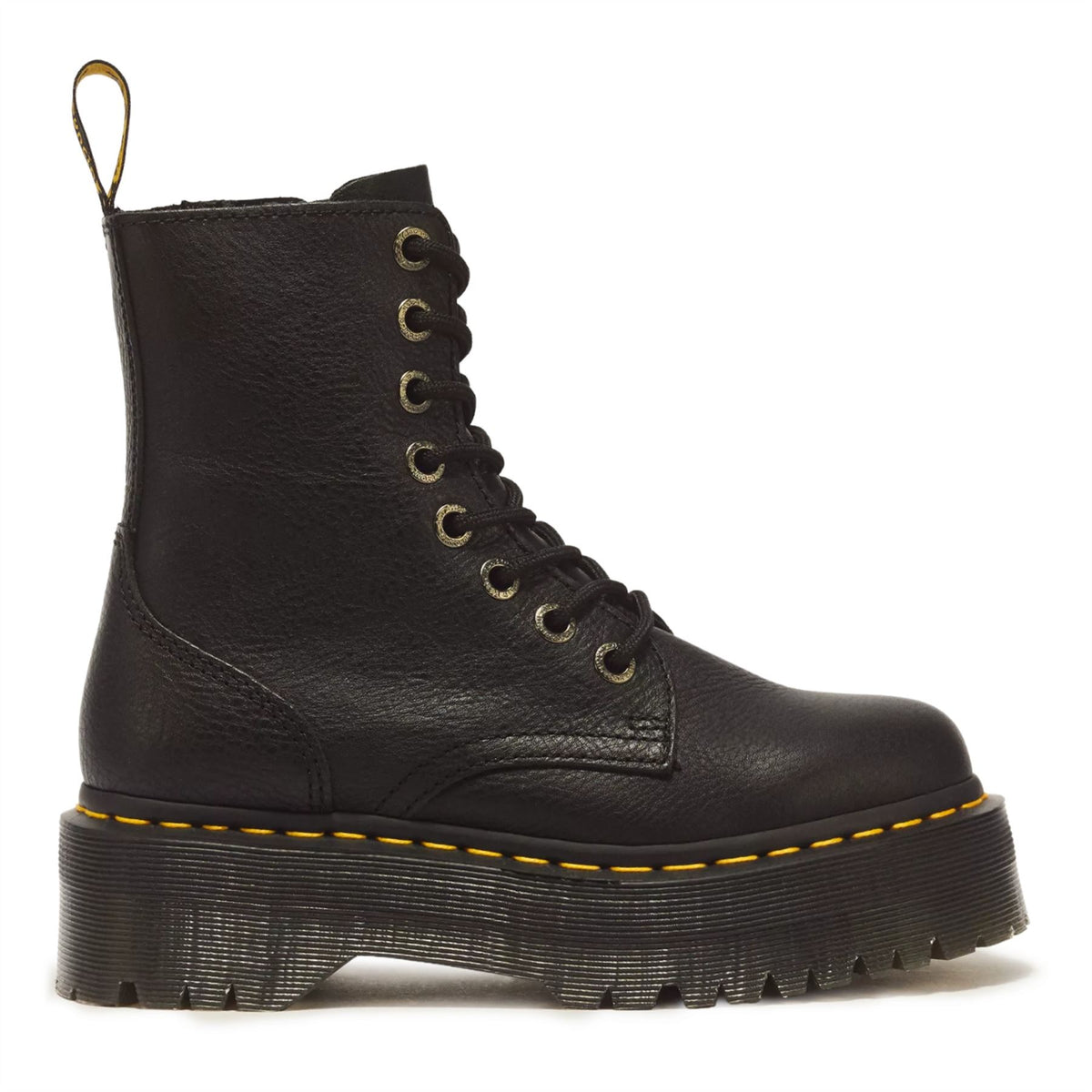 Dr Martens  Jadon III Black Soft Leather Platform Boots -26378001