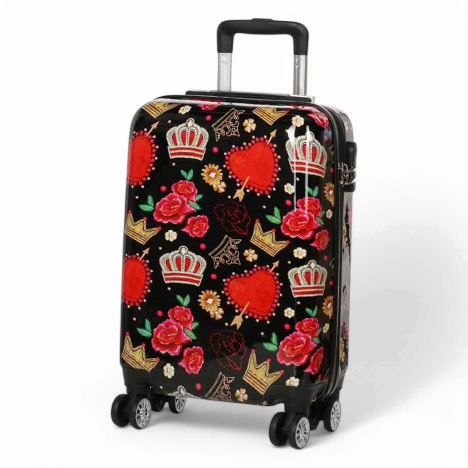 Ballina Cabin Hard Shell Suitcase in Black Queen Rosses