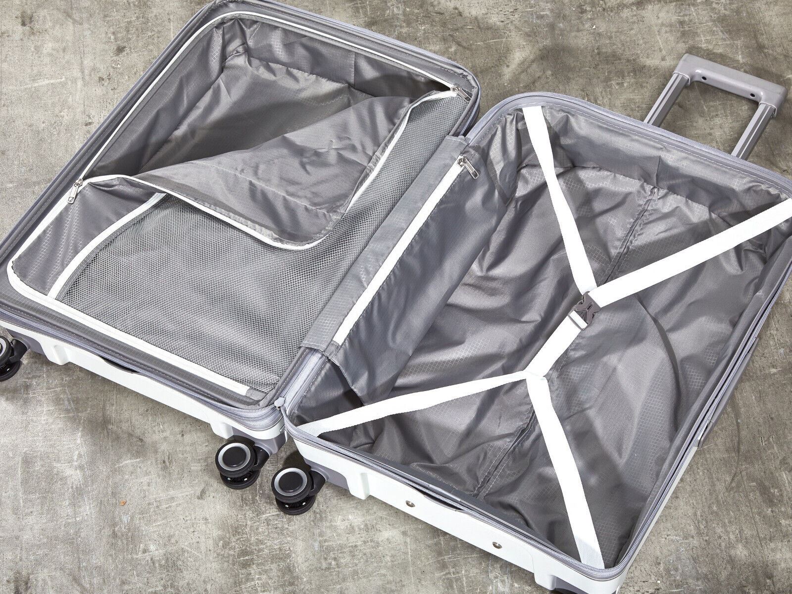 Altoona Large Hard Shell Suitcase in White