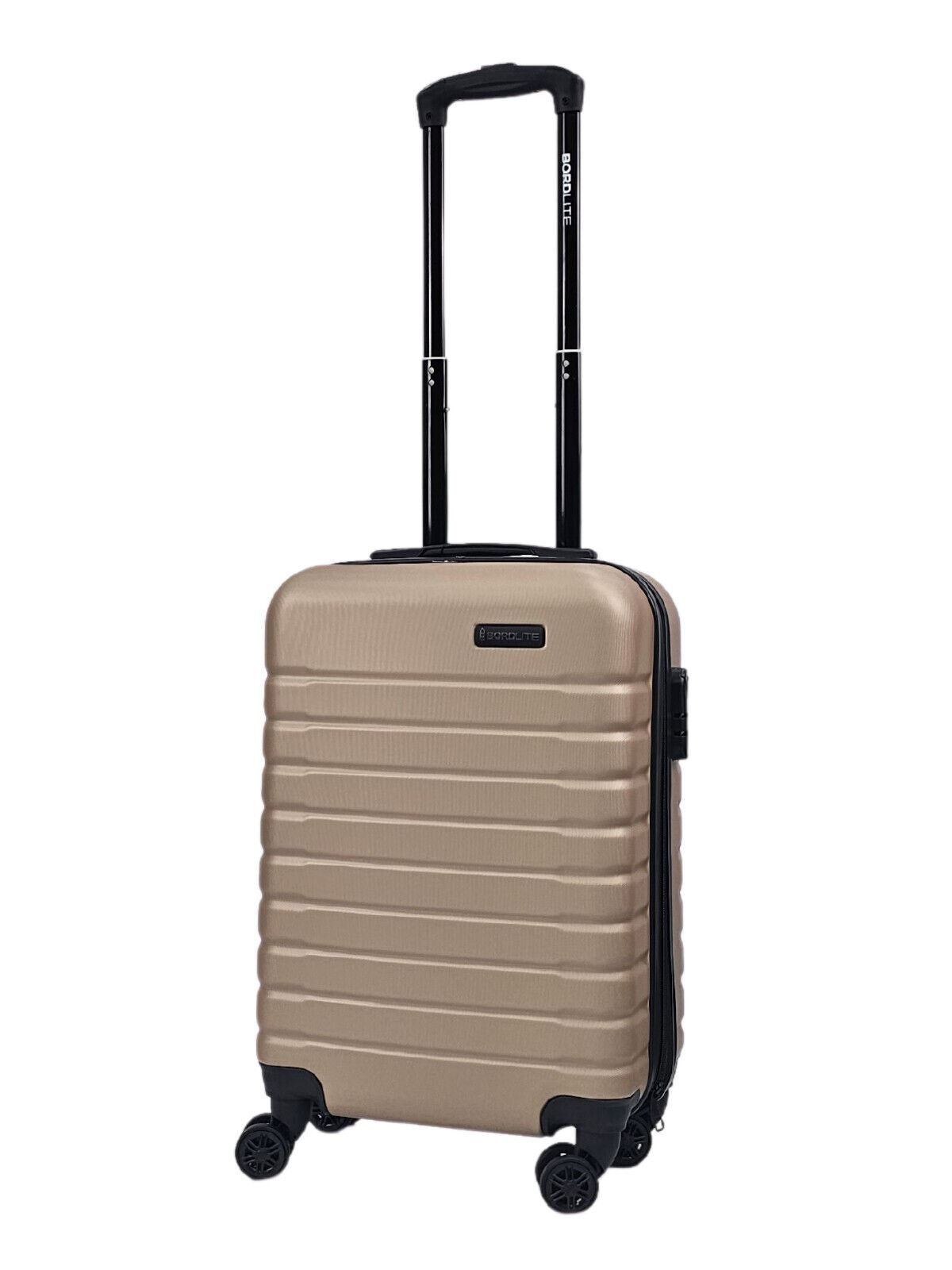 Lightweight Gold Hard Shell ABS Suitcase Set Luggage Travel Trolley Cabin Cases