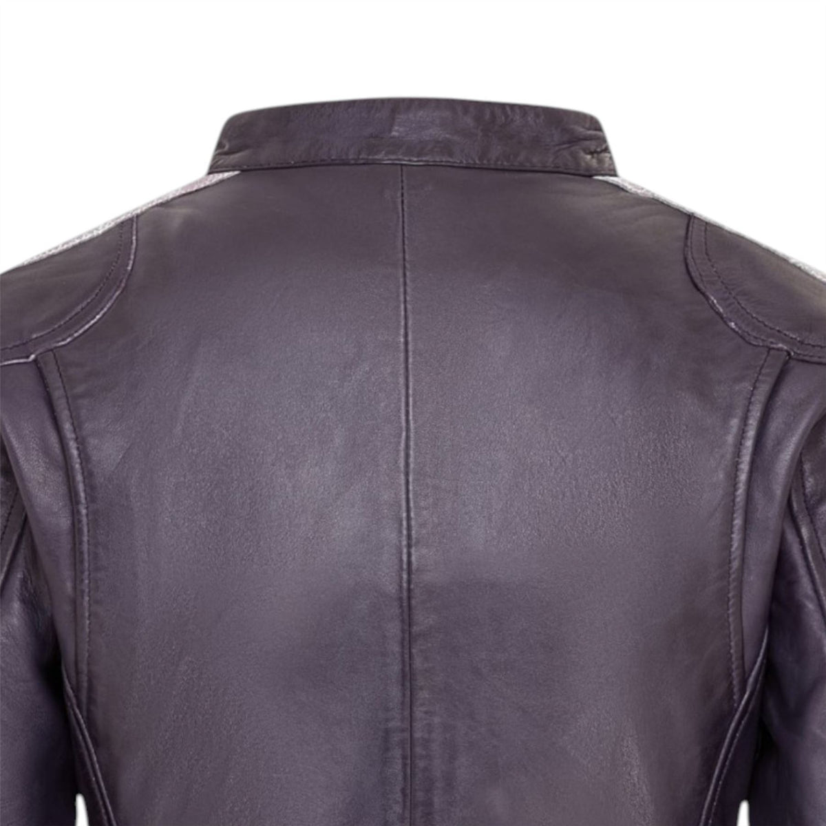 Womens Biker Racing Badges Leather Jacket-Eastleigh