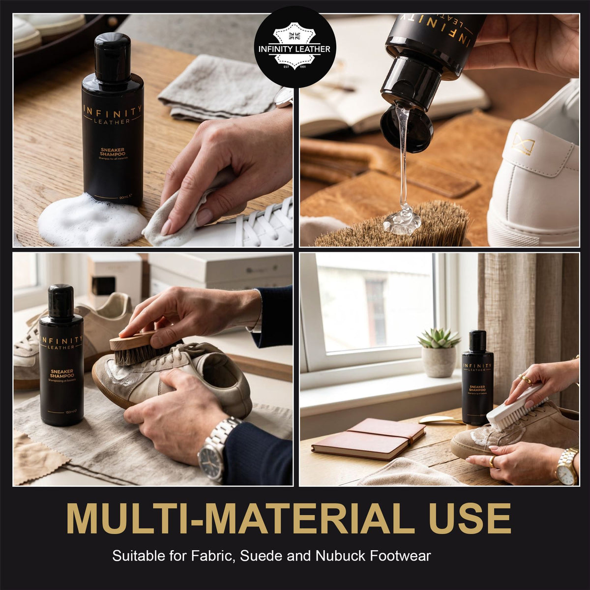 Sneaker &amp; Trainer Cleaner for All Materials Shoe Shampoo