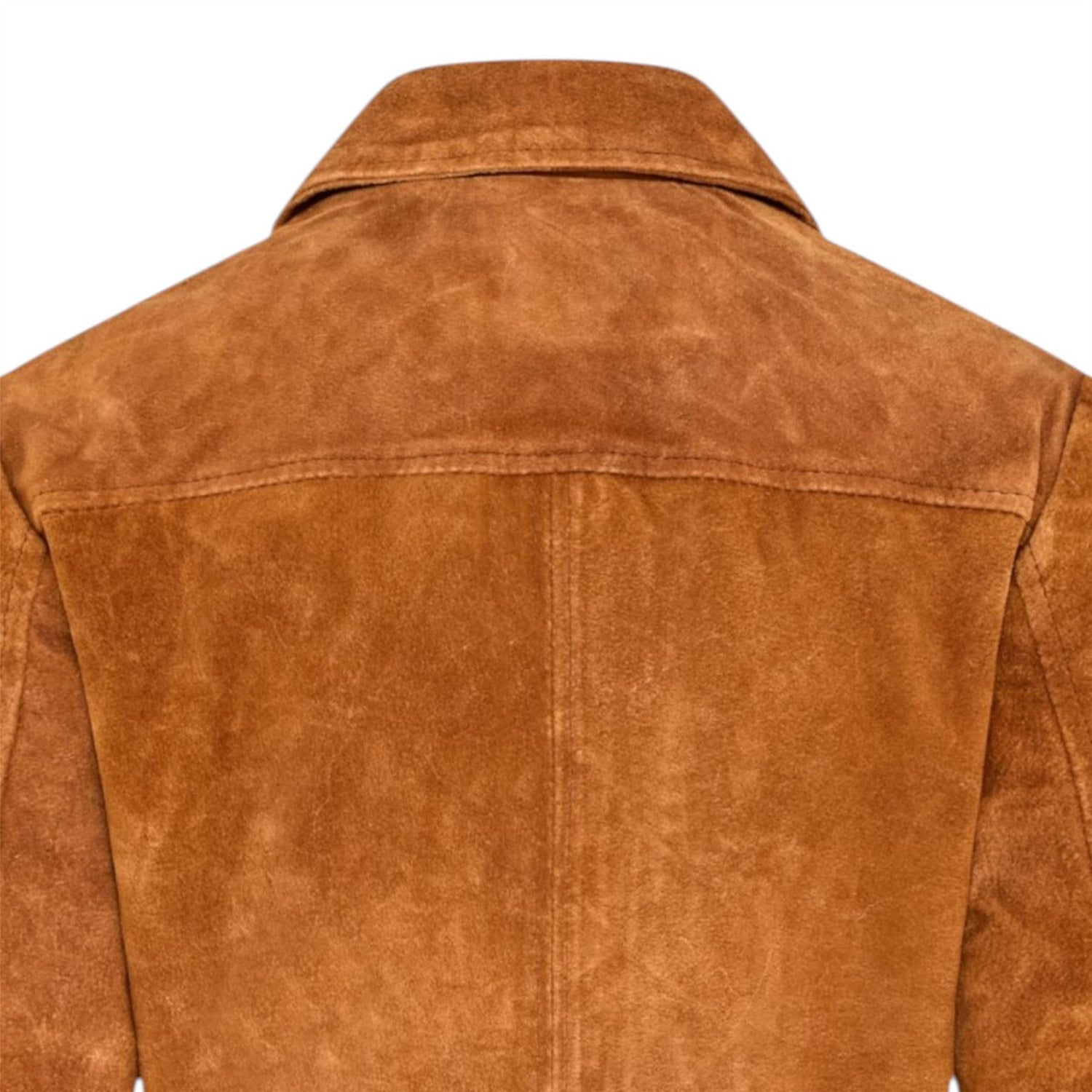 Women’s Tan Suede Leather Bomber Blouson Jacket - Varsity