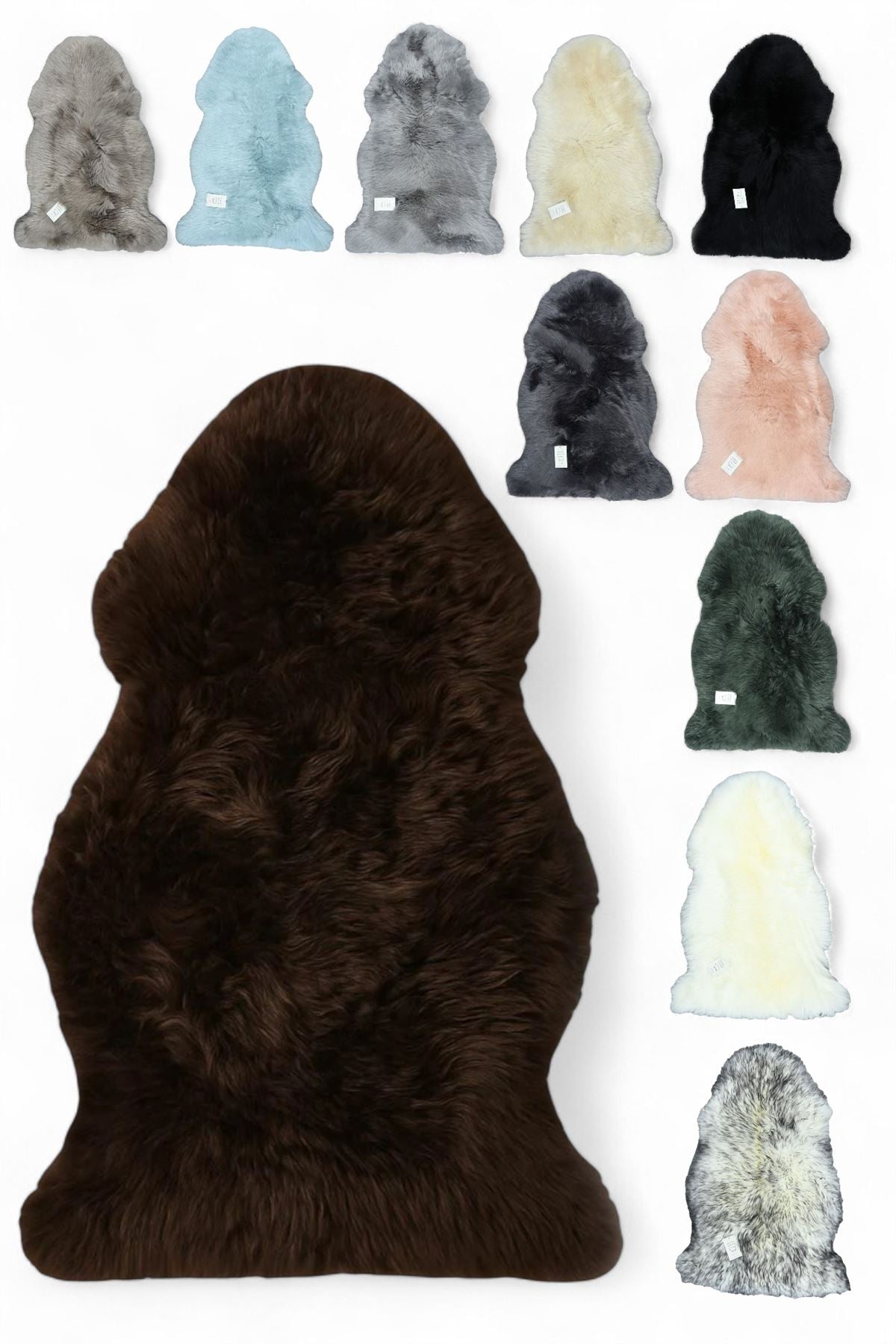 Genuine Sheepskin Natural Silky Soft Fluffy Real Wool Rug