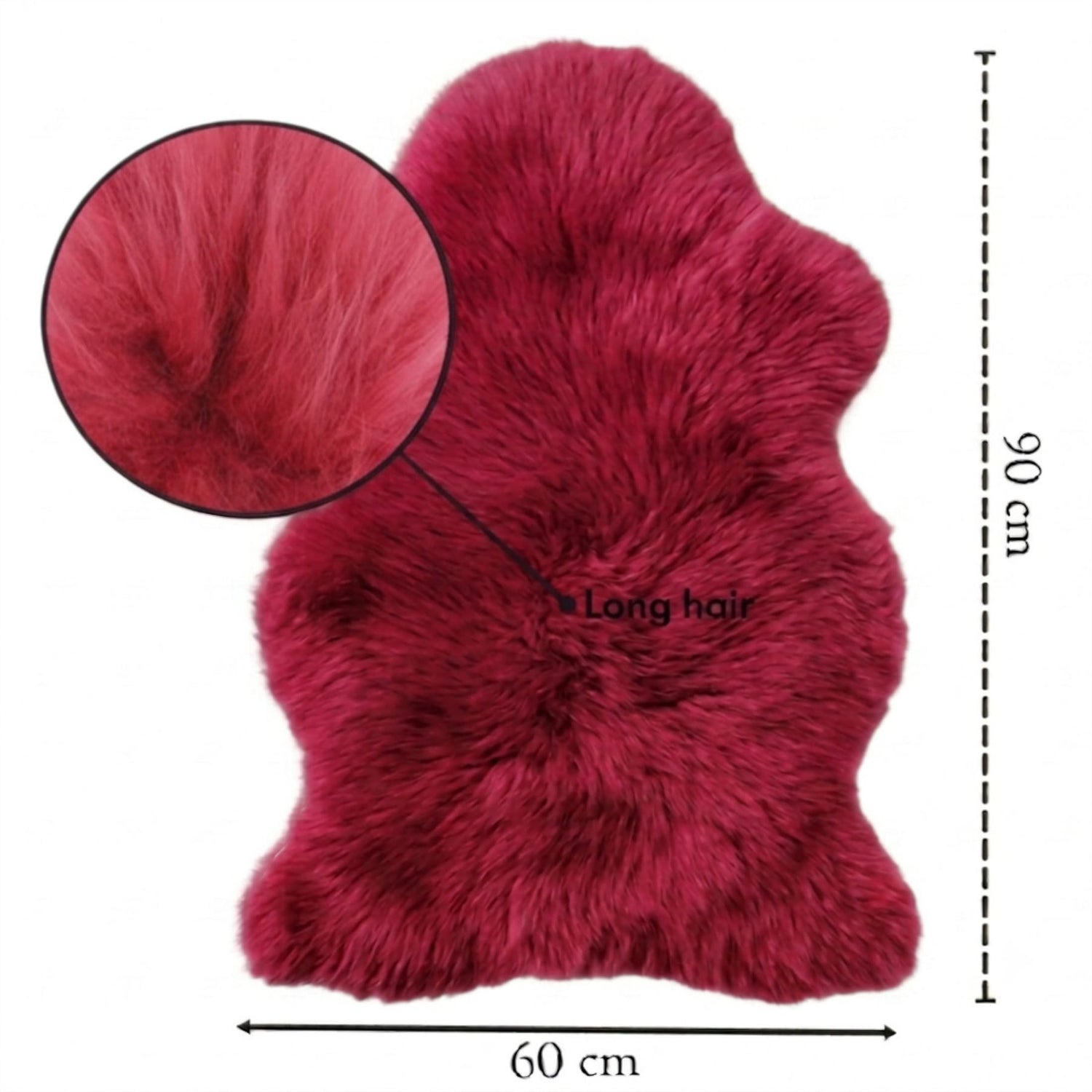 Genuine Sheepskin Natural Silky Soft Fluffy Real Wool Rug