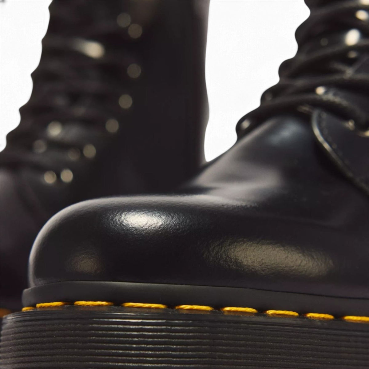 Dr Martens Jadon Black Smooth Leather Platform Boots - 15265001