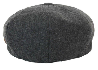 Mens Peaky Blinders Newsboy Wool 8 Panel Gatsby Flat Baker Hat - Upperclass Fashions 