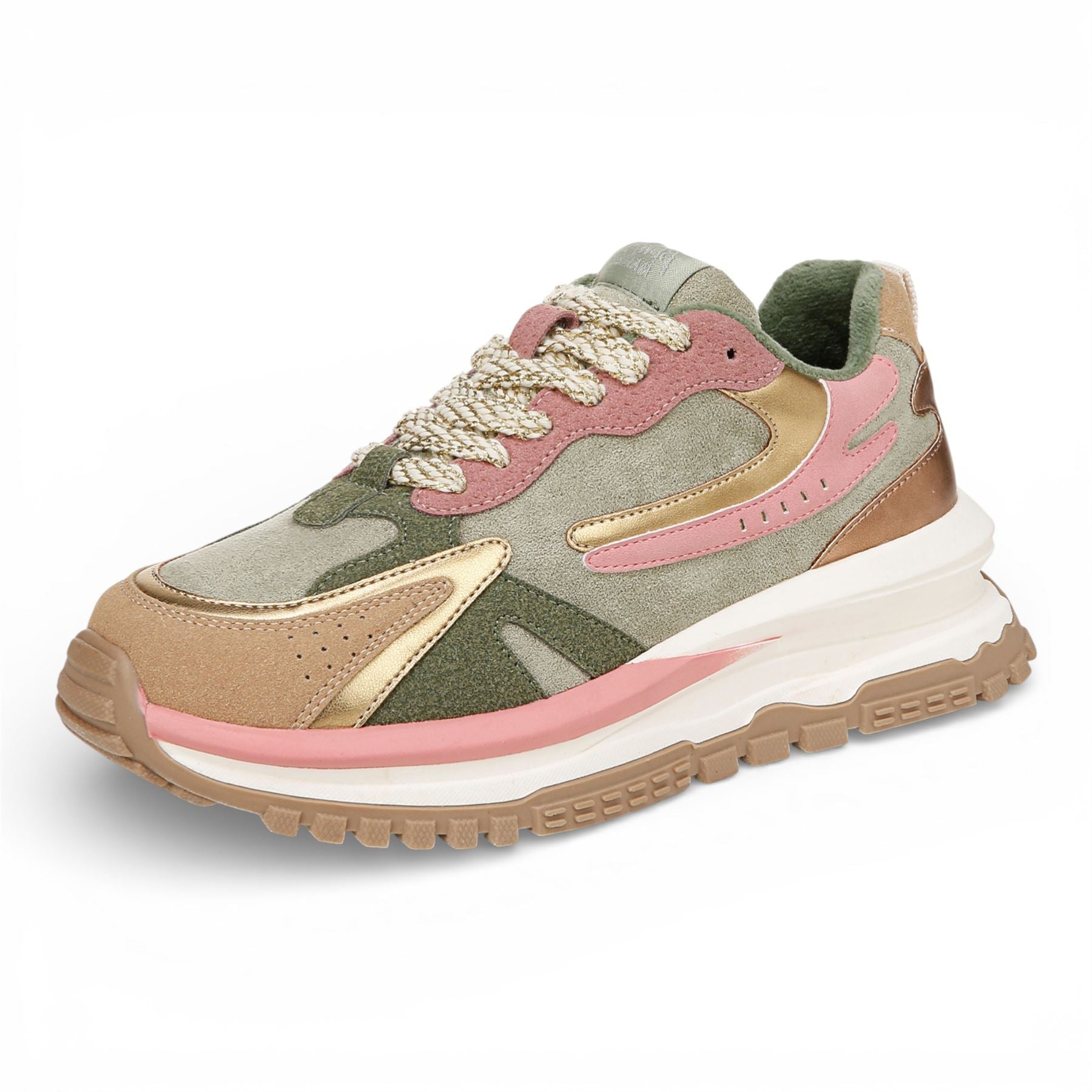 Blowfish Malibu Womens Green Pink Retro Sneaker Trainers - Leo