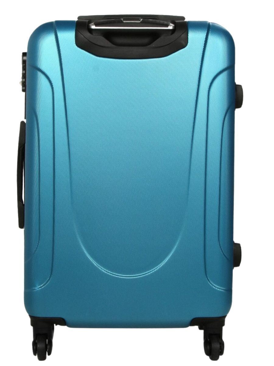 Robust Lightweight Blue Hard shell Suitcase 4 Wheel Luggage