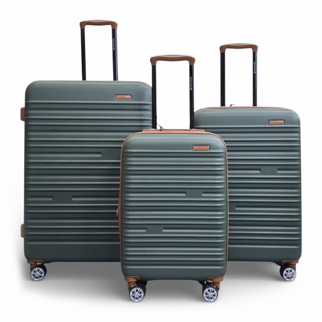 Armidale Set of 3 Hard Shell Suitcase in Green