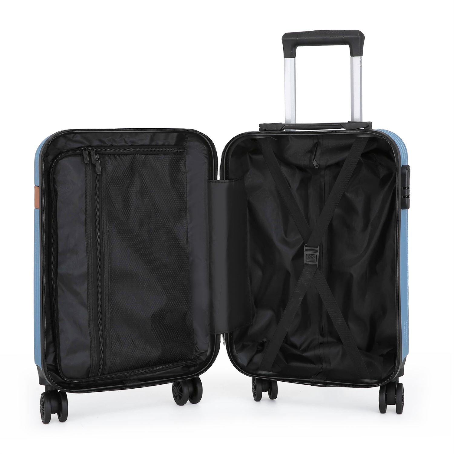 Calgary Cabin Hard Shell Suitcase in Blue