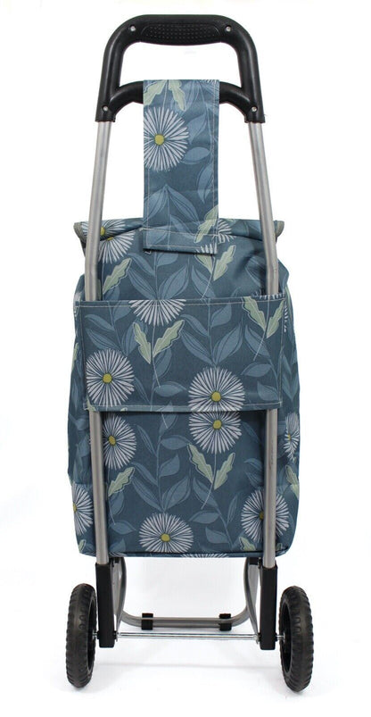 40L Lightweight Shopping Trolley Wheeled Folding Durable Cart Strong Bag Grocery