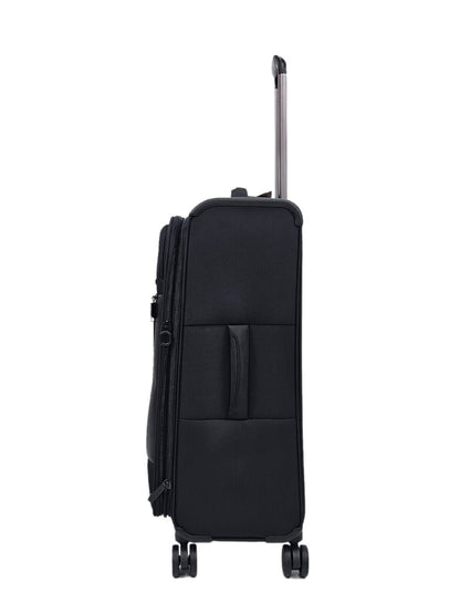 Blountsville Medium Soft Shell Suitcase in Black