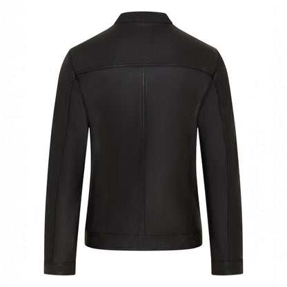 Mens Leather Racing Biker Jacket - Legar