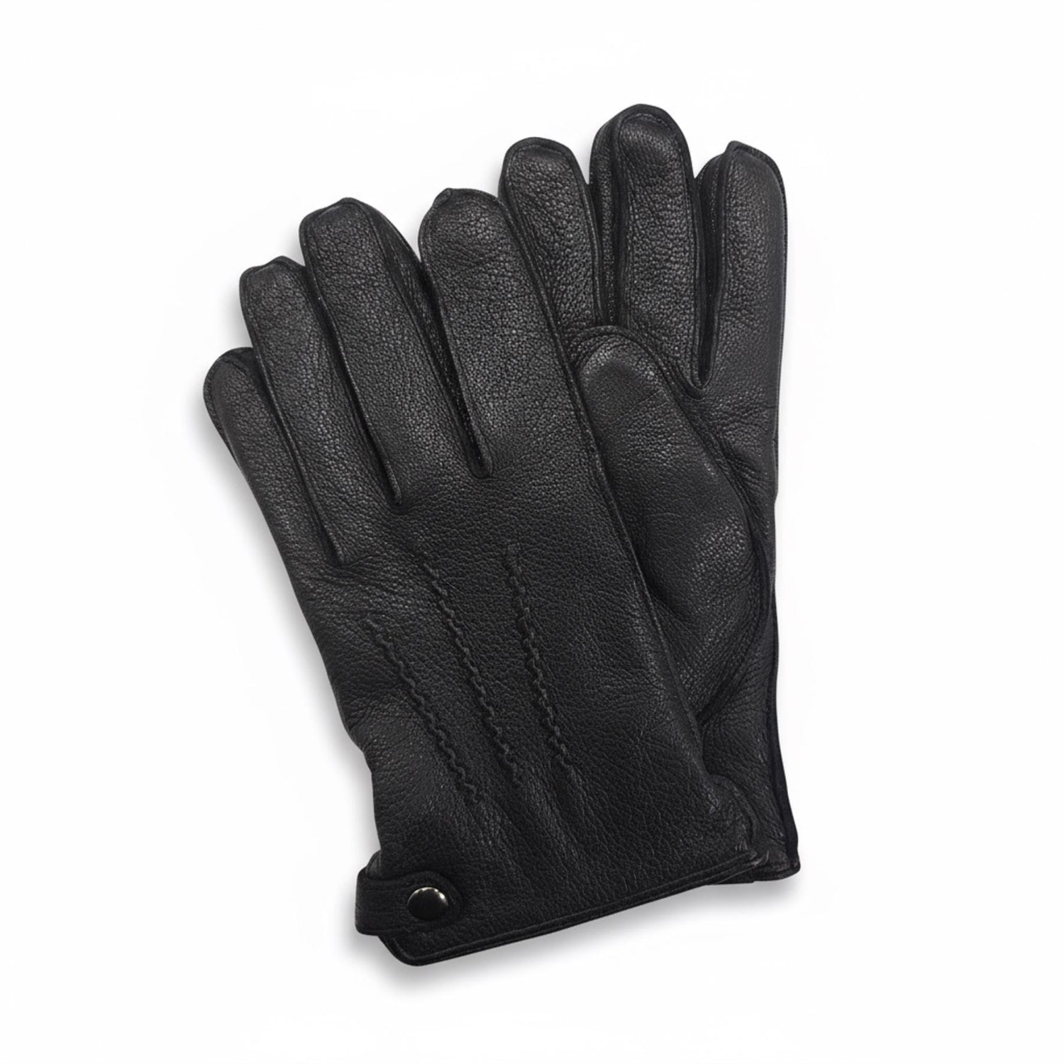 Men’s Italian Leather Warm Wool-Lined Winter Gloves - M-LGV-505