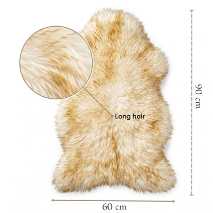 Genuine Sheepskin Natural Silky Soft Fluffy Real Wool Rug