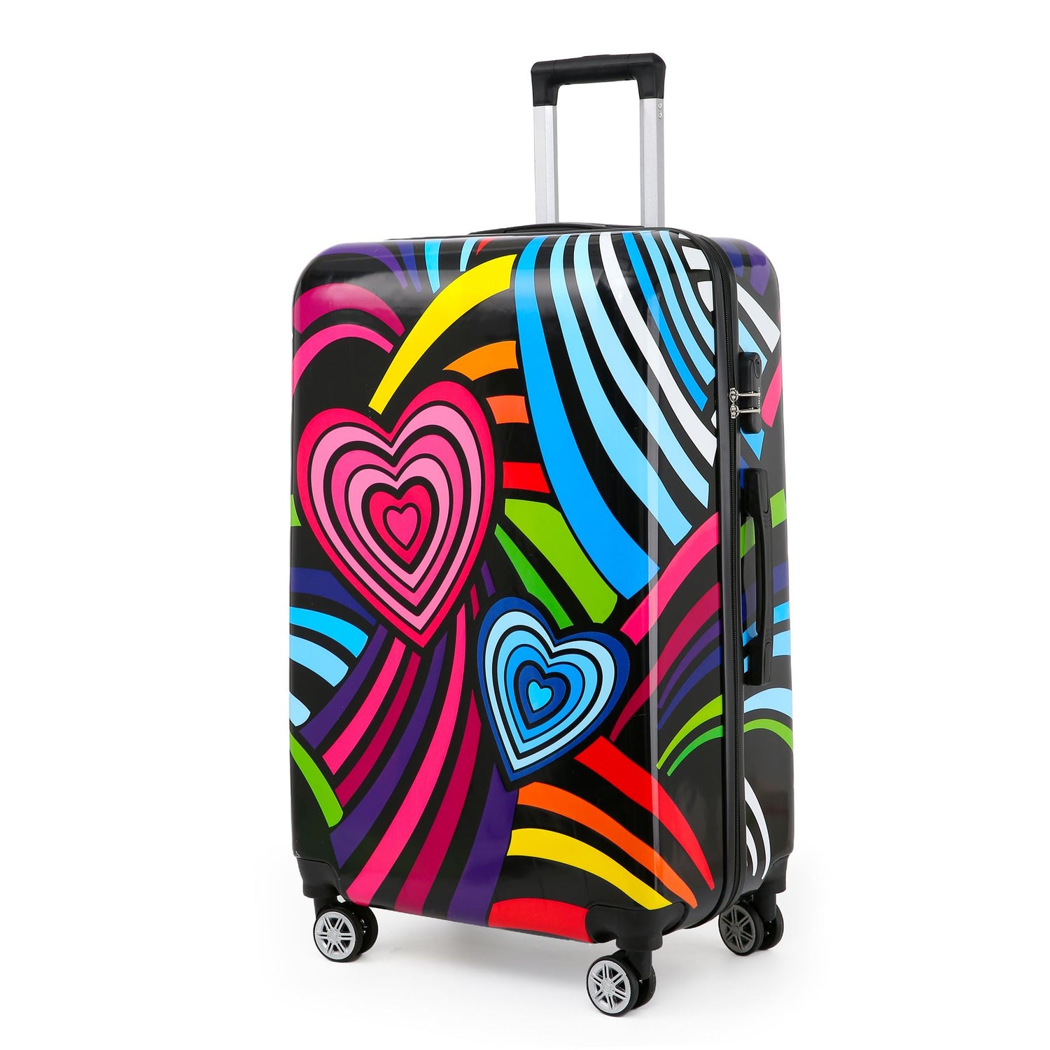 Chelsea Large Hard Shell Suitcase in Hearts