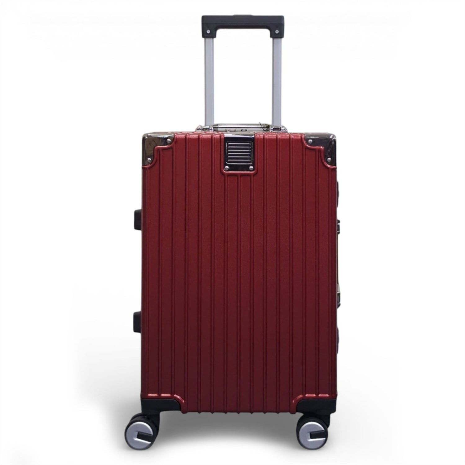 Airdrie Cabin Hard Shell Suitcase in Charcoal Red