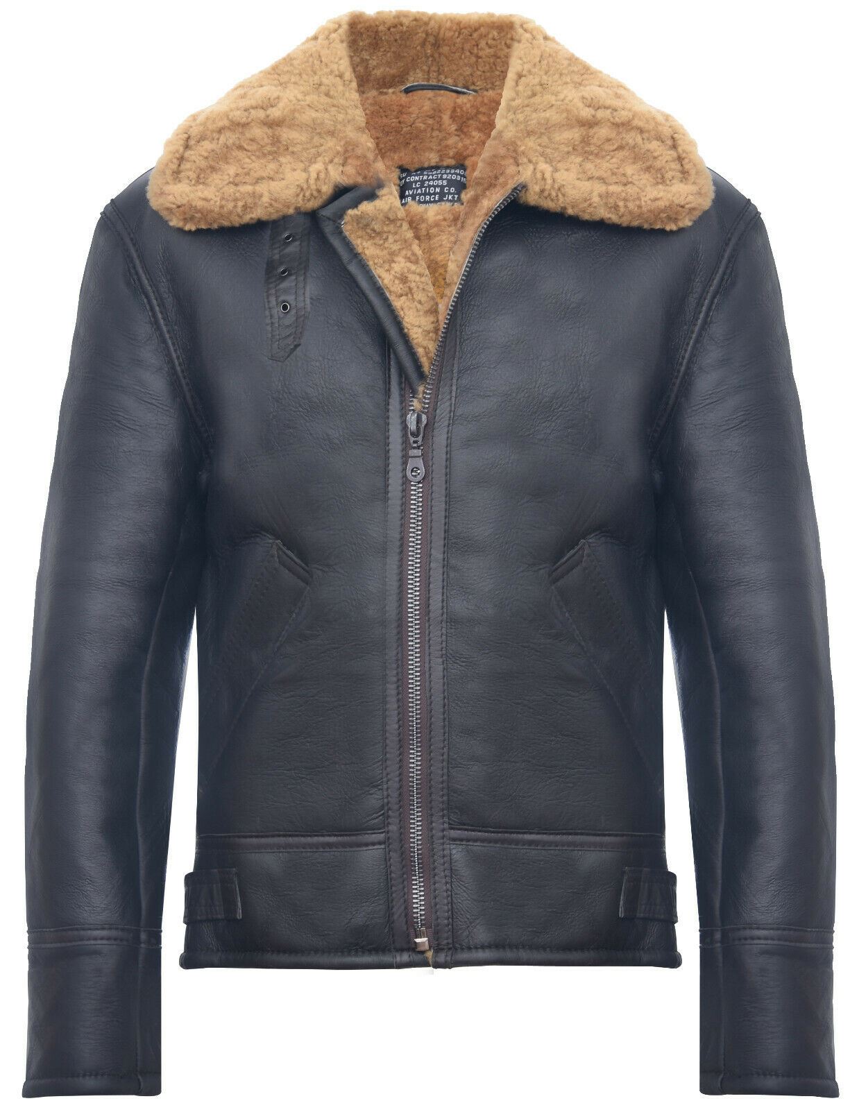 Mens B3 WW2 Leather Sheepskin Jacket-Hartland - Upperclass Fashions 