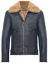 Mens B3 WW2 Leather Sheepskin Jacket-Hartland - Upperclass Fashions 