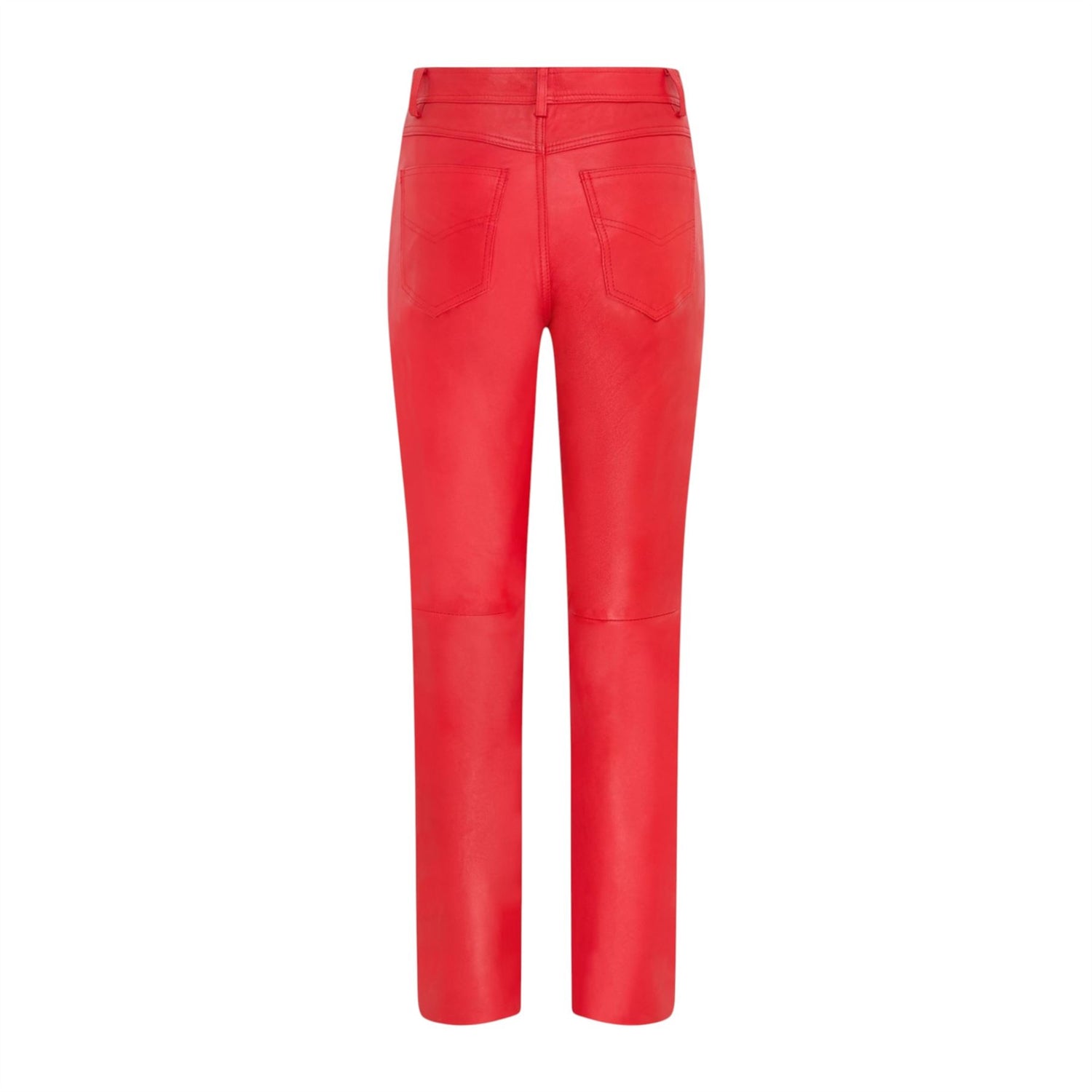 Womens Lamb Leather 501 Biker Jeans - Ankara