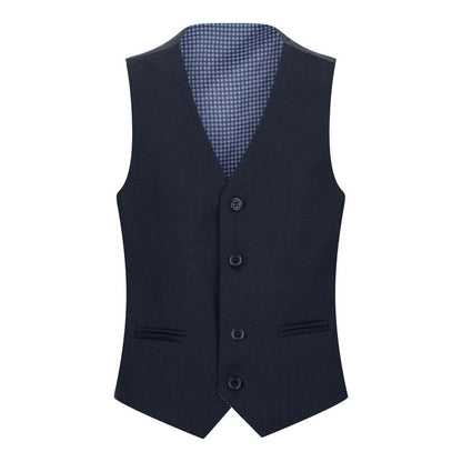 Boys 5 Piece Navy Blue Classic Suit - Upperclass Fashions 