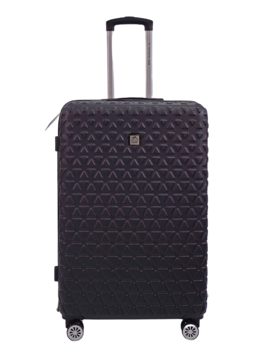 Hardshell Black Suitcase Robust 8 Wheel Luggage Cabin Bag